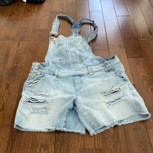 Blue jean overalls
